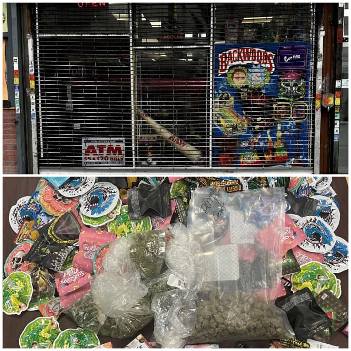 A smoke shop in Yonkers located at 2B Main St. in Getty Square was shut down for selling the unpermitted THC products pictured here.