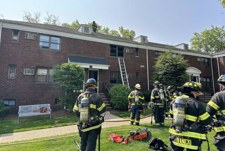 The fire at the Skyline Apartments at 20 Terrace Avenue in Hasbrouck Heights broke out around 10 a.m. Thursday, May 11.