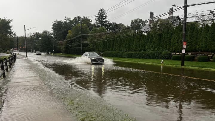 The storm on Friday, Sept. 29 caused flash flooding throughout Westchester, including North Avenue in New Rochelle.