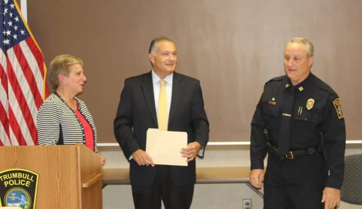 Trumbull Police Lt. Keith Golding was recently promoted to the rank of captain.