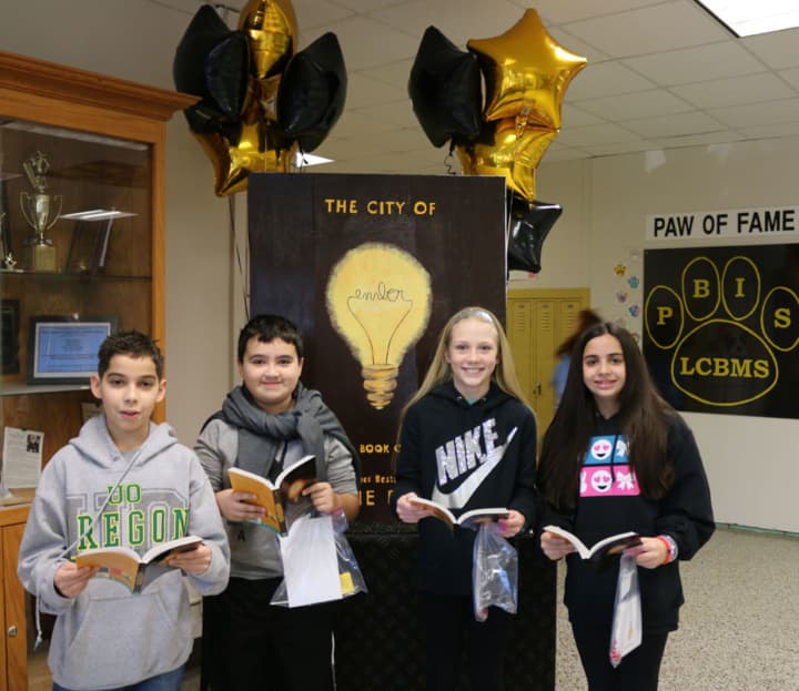 Students and staff from Lakeland Copper Beech Middle School in Yorktown Heights kicked off the One Book One School project on Jan. 4.