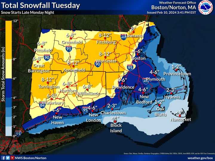 New Winter Storm Projected Snowfall Map These Spots Could See Up To A