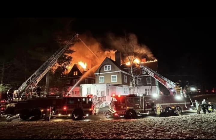 A fire damaged the historic Whitinsville Lasell Manor in Northbridge early Friday morning, March 1.&nbsp;
