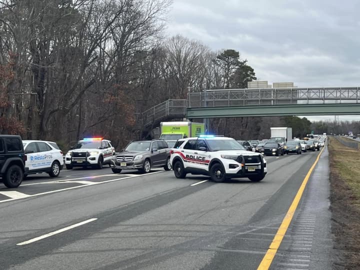 A crash closed down Route 18 South in Neptune Township, NJ, on Thursday, Mar. 7.