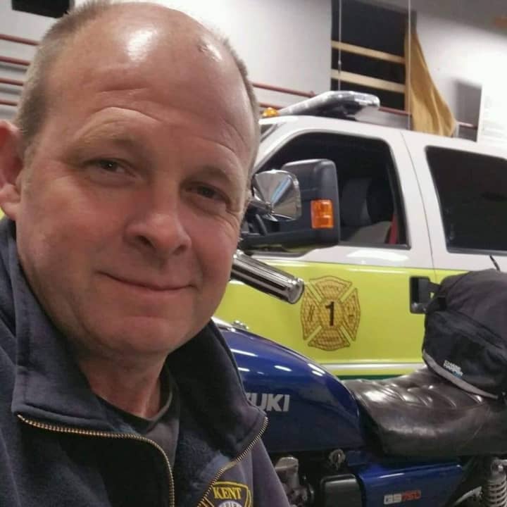 Robert McDonald, an active member of the Kent Fire Department.