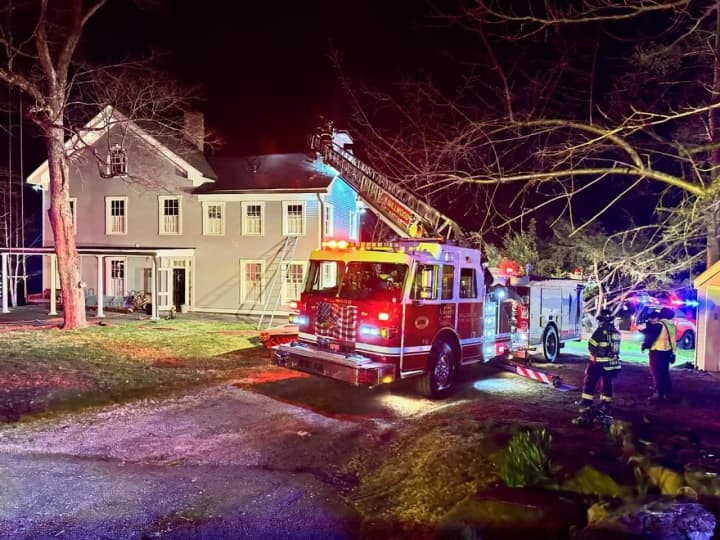 The blaze happened at a Croton home on Teatown Road.&nbsp;