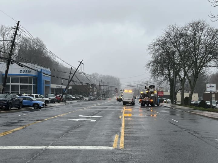 South Central Avenue in Greenburgh experienced damage as a result of a powerful Nor'easter.&nbsp;