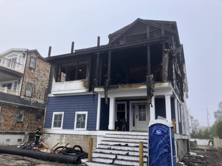 A house caught fire on 32nd Street in Avalon, NJ.