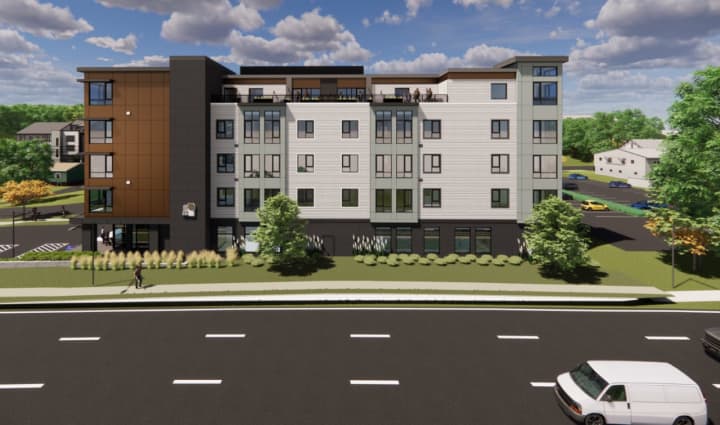 A rendering of the new apartment complex.&nbsp;