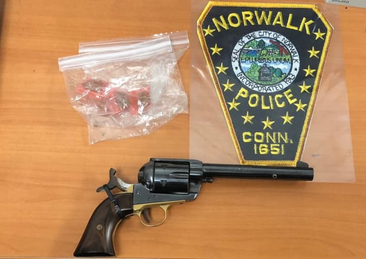 A man was busted by police in Norwalk with a loaded pistol in his waistband.