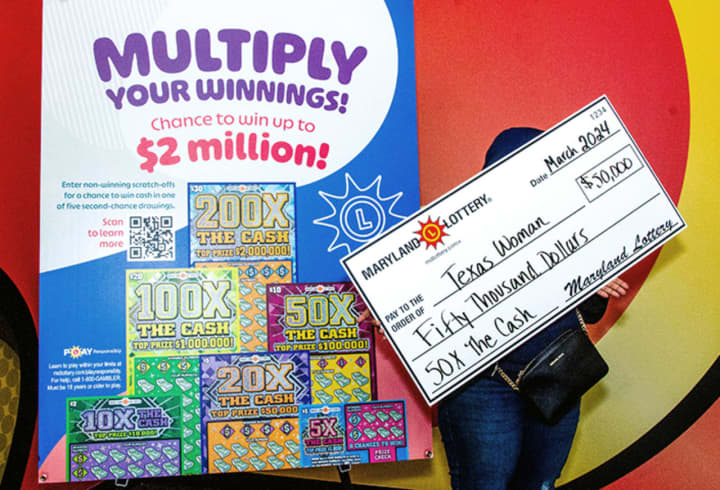 The "Texas Woman" is feeling lucky after her big Maryland Lottery win.
