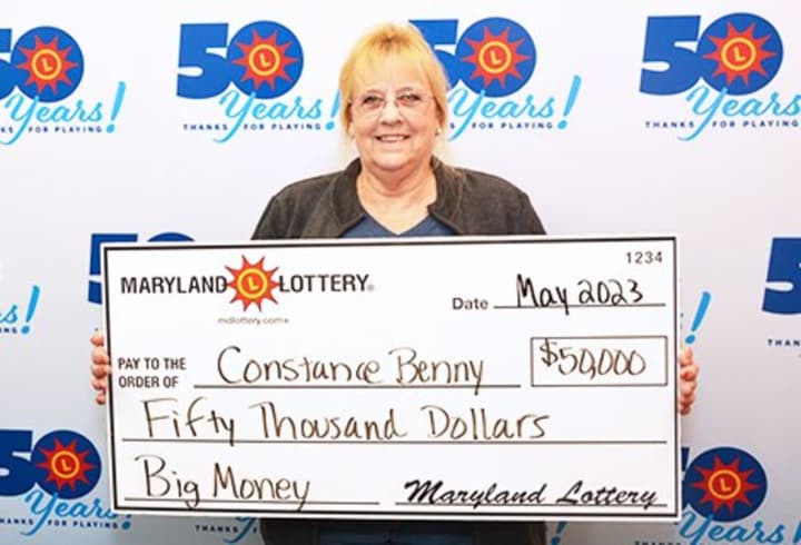 Constance Benny won big playing Maryland Lottery.