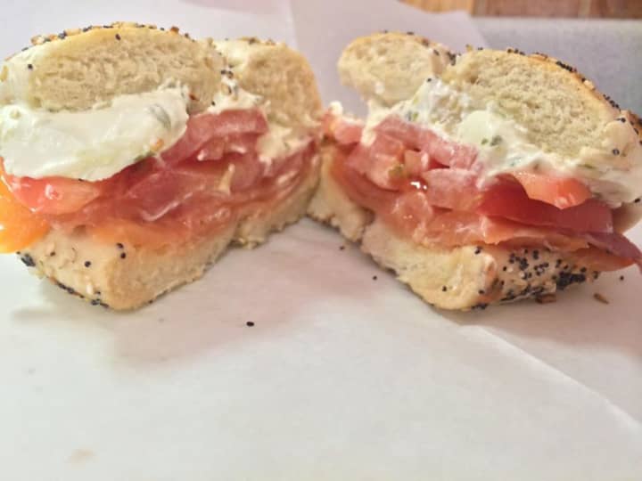 A classic -- and popular -- bagel combo at Scarsdale Bagels.