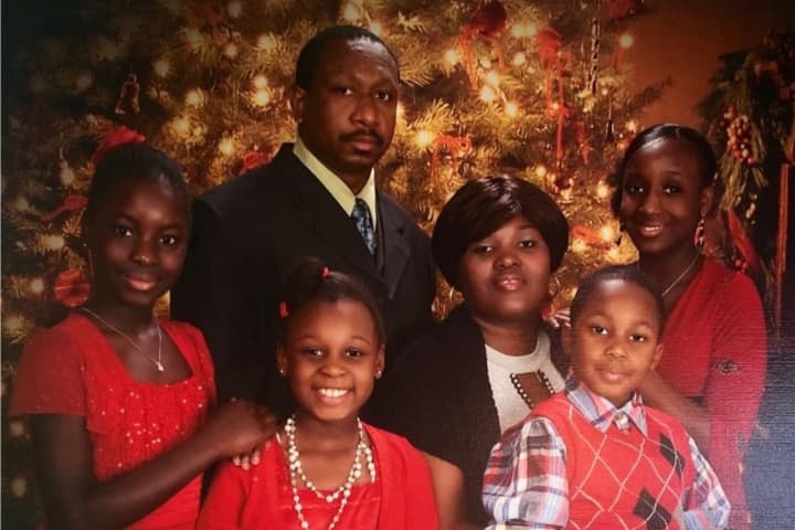 Bernard Jeanty and his family.