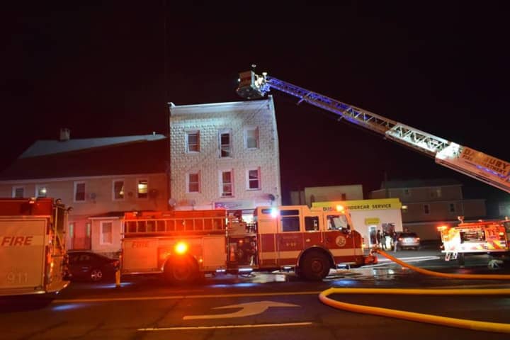 City of Danbury Fire Department responds to two-alarm fire on Main Street