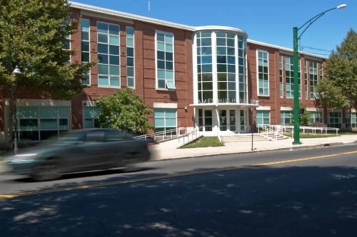 James Hillhouse High School in New Haven