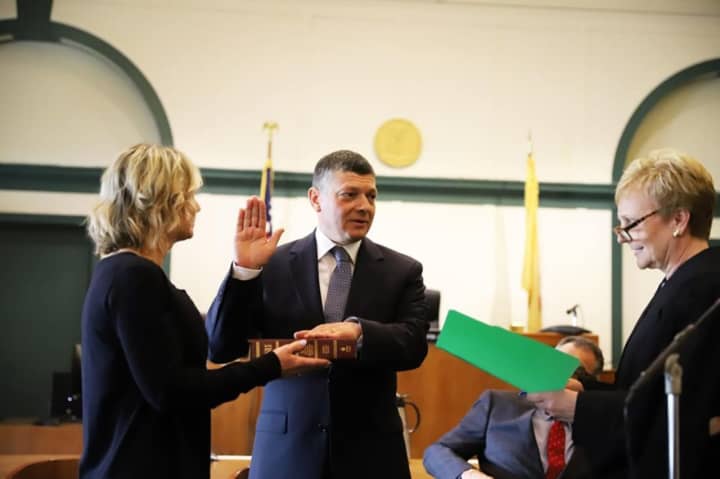 Mark Musella was sworn in as the new Bergen County prosecutor Monday.