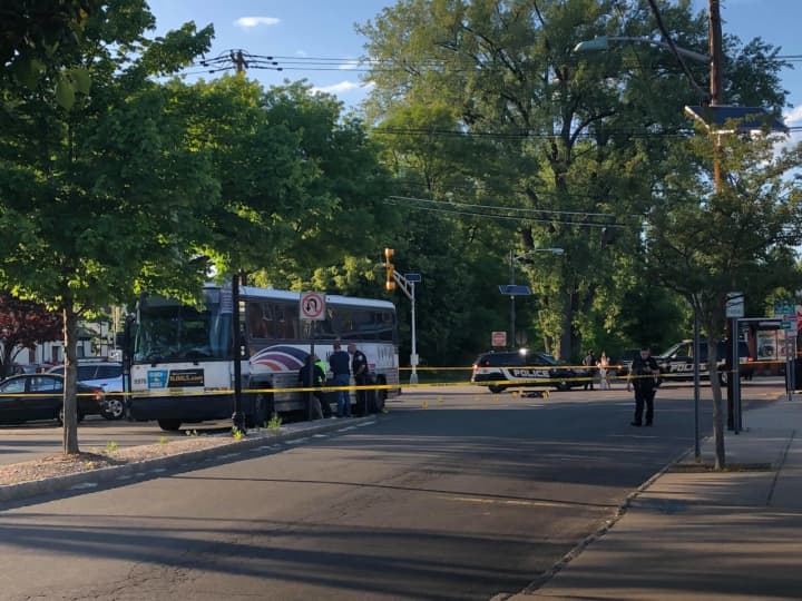Authorities were investigating after a boy was hit by a bus Monday afternoon in Bergenfield. He died from his injuries, authorities said.