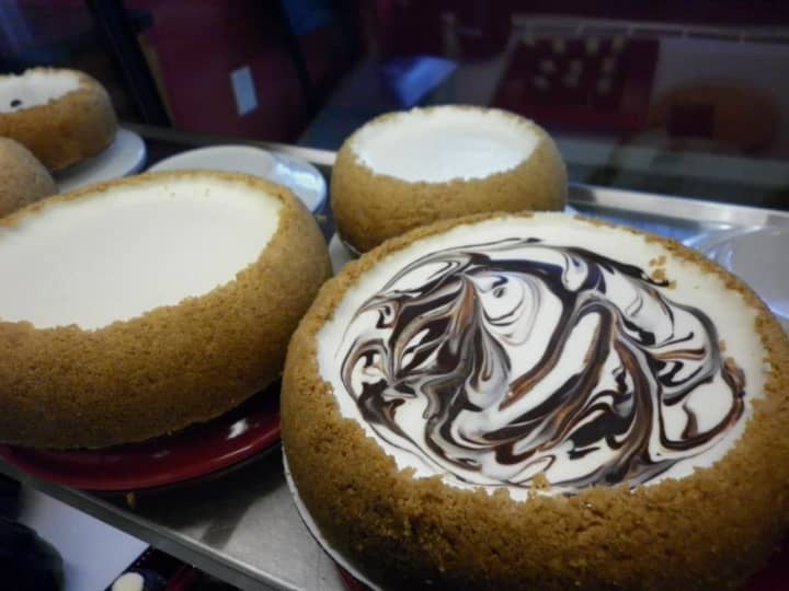 Original and marble cheesecake from Marc&#x27;s Cheesecake, coming to the Paterson Restaurant Festival.