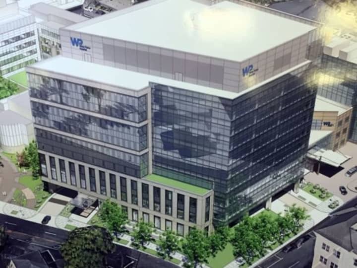 An artist&#x27;s rendering of the new nine-story White Plains Hospital Outpatient Care Facility.
