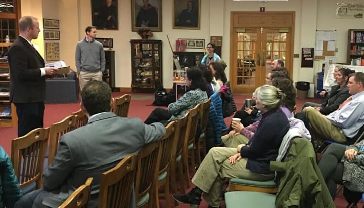 Doug Worthen, the director of mindfulness programs at The Middlesex School in Concord, Mass., recently spent a day speaking about what mindfulness is to students at the Trinity-Pawling School.