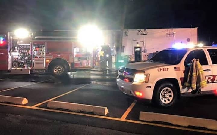 The fire broke out at Waldwick Pizza around midnight, responders said.
