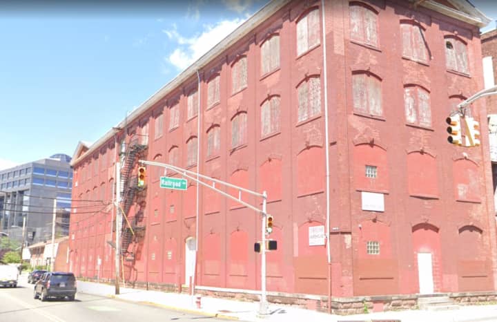 Paterson Vice Squad detectives crashed a party at this Grand Street warehouse.