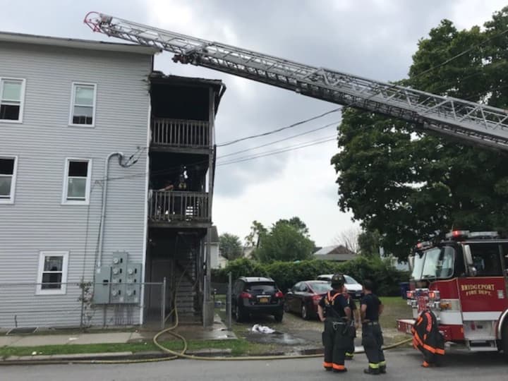 No one was injured during a fire at a six-unit housing complex.