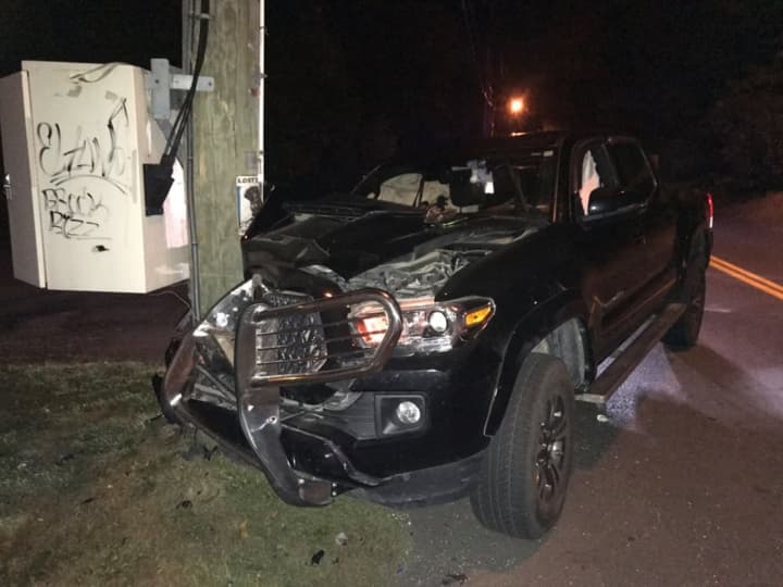A motorist is facing a DWI charge after crashing into a utility pole in Rockland County while allegedly intoxicated.