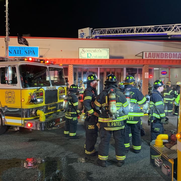 Pearl River firefighters responded to a fire at Sorrento&#x27;s Restaurant.