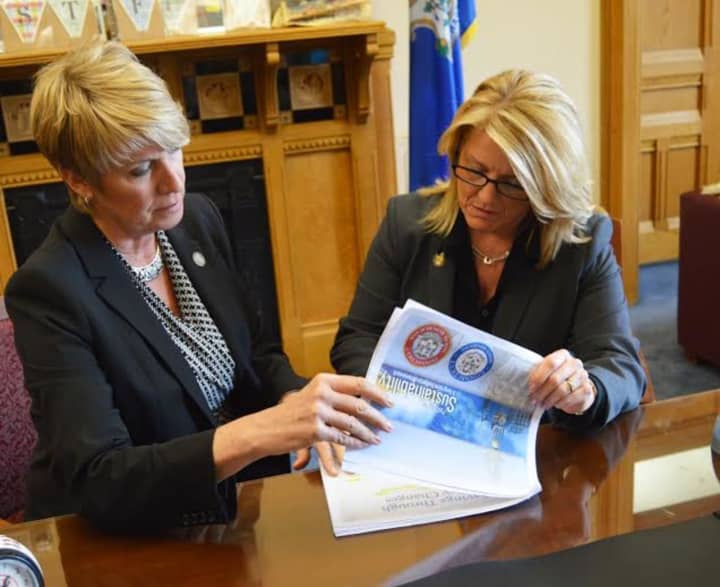 State Reps. Laura Devlin and Brenda Kupchick were just two of the Fairfield Republicans who presented a new 2017 budget.