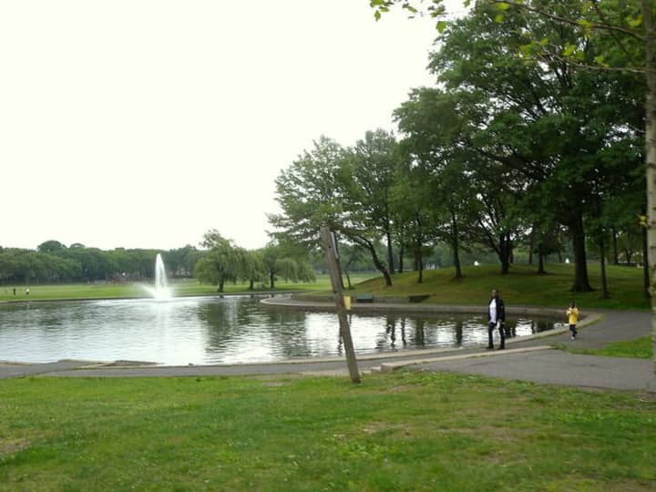 Authorities are investigating after a woman&#x27;s body was pulled from a lake in Jersey City&#x27;s Lincoln Park.