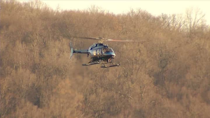 A NYC Department of Environmental Protection helicopter gave some a scare in Mount Pleasant on Tuesday.