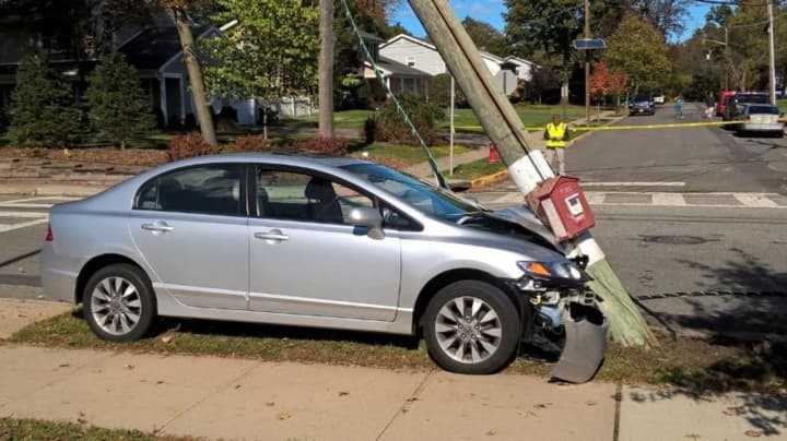 The Honda left the pole leaning over it following the Ridgewood crash.
