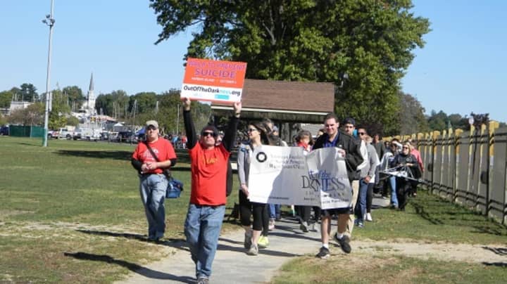 The American Foundation for Suicide Prevention&#x27;s annual &quot;Out of Darkness&quot; walk in Mamaroneck Oct. 15 aims to prevent suicide and to open up discussions on the sensitive subject. Shown are participants during its 2014 event.