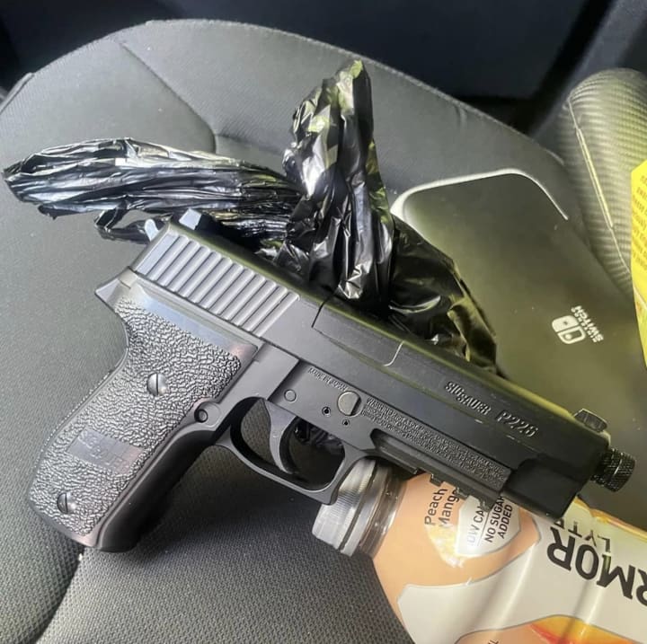 Southborough police said a Marlborough man pointed this Air Pistol at a man Friday, May 5, during a road rage incident on Route 9.