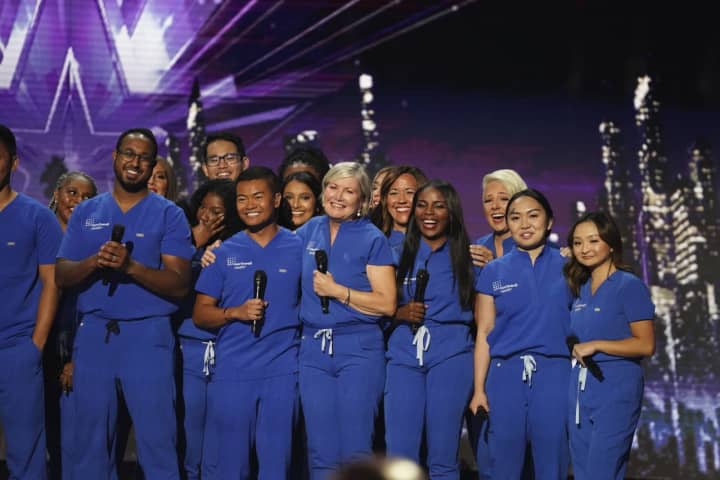 The Northwell Health Nurse Choir performing on America&#x27;s Got Talent