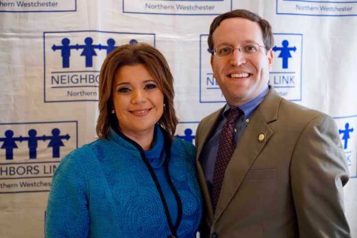 Ana Navarro and state Assemblyman David Buchwald attended the Neighbor&#x27;s Link annual luncheon earlier this month.