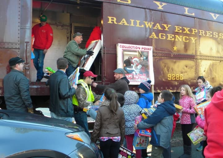 Operation Toy Train will make stops in Bergen and Passaic Saturday.