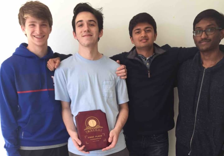 Briarcliff High School’s Academic Challenge “A” team earned its second first- place finish of the school year at White Plains High School on Jan. 31.