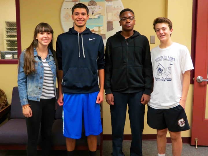 Briarcliff High School students, from left, Lauren Ballini, Paul Radovanovich, Matthew Reid and Henry Gartner are serving as members of state Sen. David Carlucci’s Student Advisory Council.