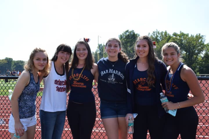 Briarcliff High School’s Student Council held a back-to-school barbecue for the entire student body on Sept. 18. Students wore the school’s colors, blue and orange, and enjoyed each other’s company and good food.