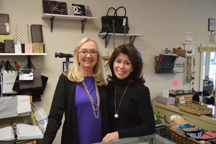 Barbara Kenyon, left, owns Barbara Ann&#x27;s Consignment Boutique in Ramsey. She is pictured with longtime employee Melba O&#x27;Neill.
