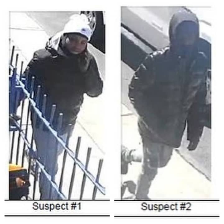 Police are looking for these two suspects.