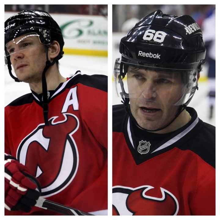 Patrik Elias and Jaromir Jagr, two Devils players from the Czech Republic.