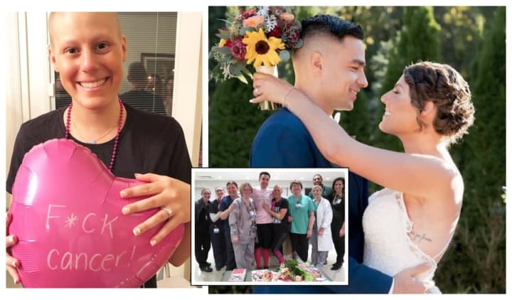 Jillian Allegretti of Andover and Max Allegretti of Montclair tied the knot last month -- cancer-free.