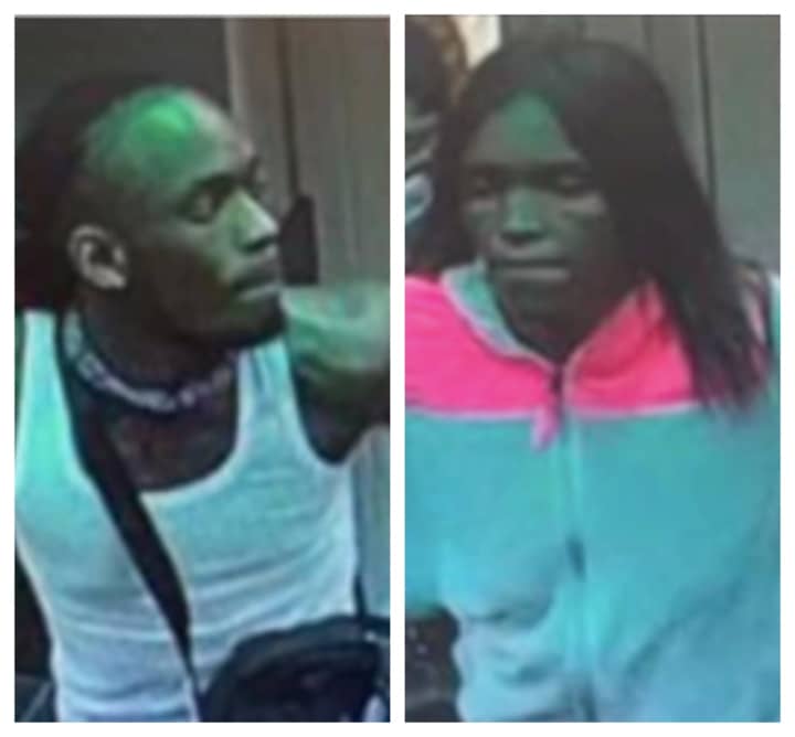 Authorities are seeking the public&#x27;s help locating the pair who robbed a man at gunpoint in his Newark hotel room.