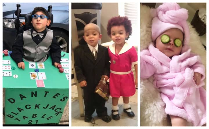 Dante&#x27;s Blackjack Table, Orphan Annie and Daddy Warbucks and Harper&#x27;s Day at the Spa were three of the hundreds of Halloween costume photo submissions we received from &quot;Bergen County Moms.&quot;