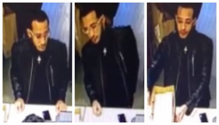 Know Him? Police on Long Island are looking to identify the man pictured who allegedly used counterfeit money to purchase shoes.