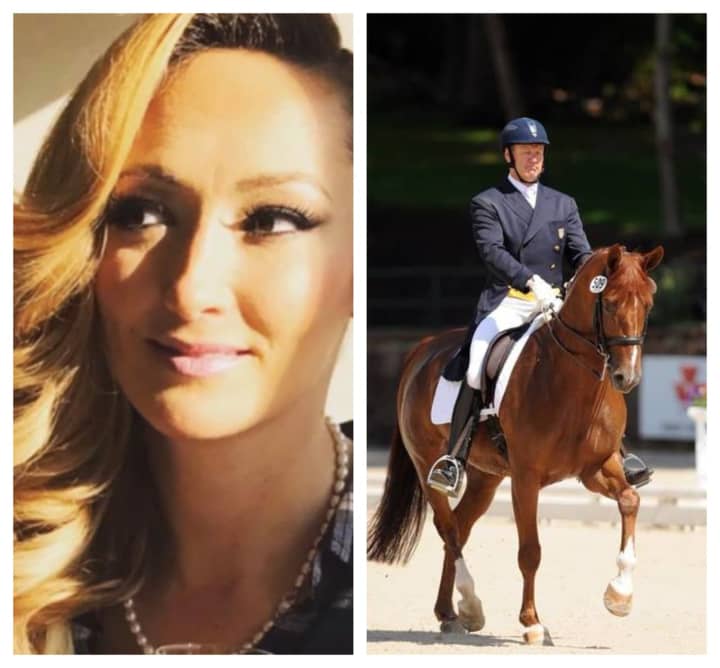 Lauren Kanarek, left, was identified as the victim allegedly shot by former U.S. Olympian Michael Barisone, right, at his Long Valley equestrian center Wednesday, reports say.